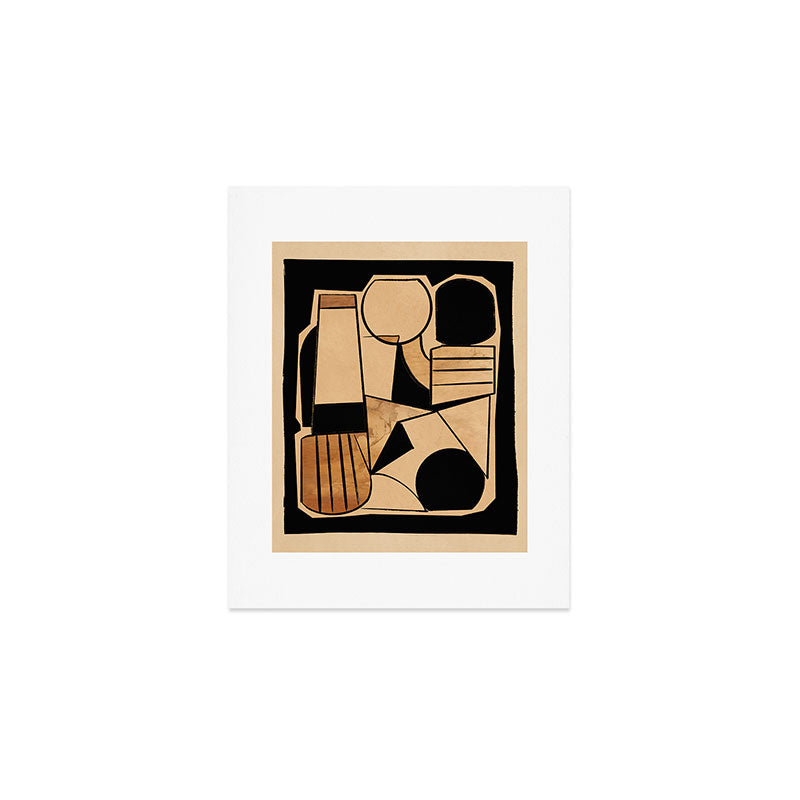 Abstract Line Shapes 9 Art Print Gallery Image 1