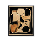 Abstract Line Shapes 9 Framed Canvas Print Gallery Image 6