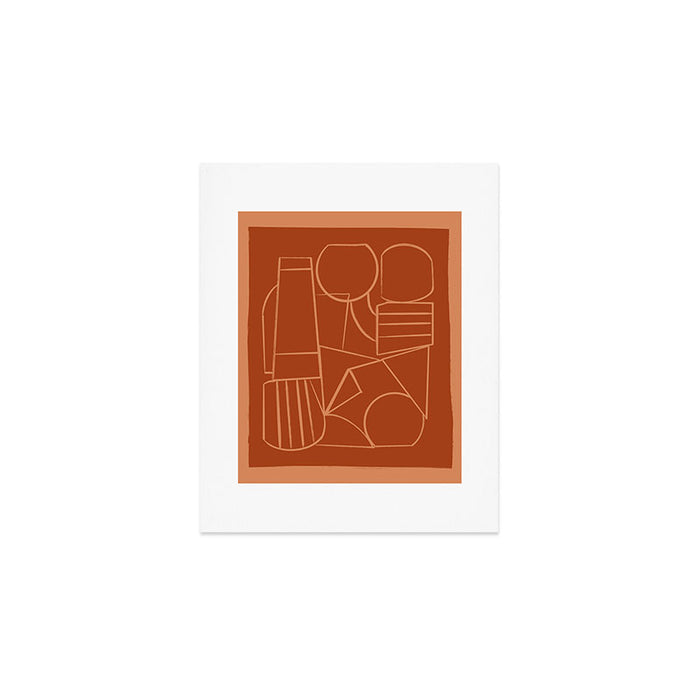 Abstract Line Shapes Art Print Gallery Image 1