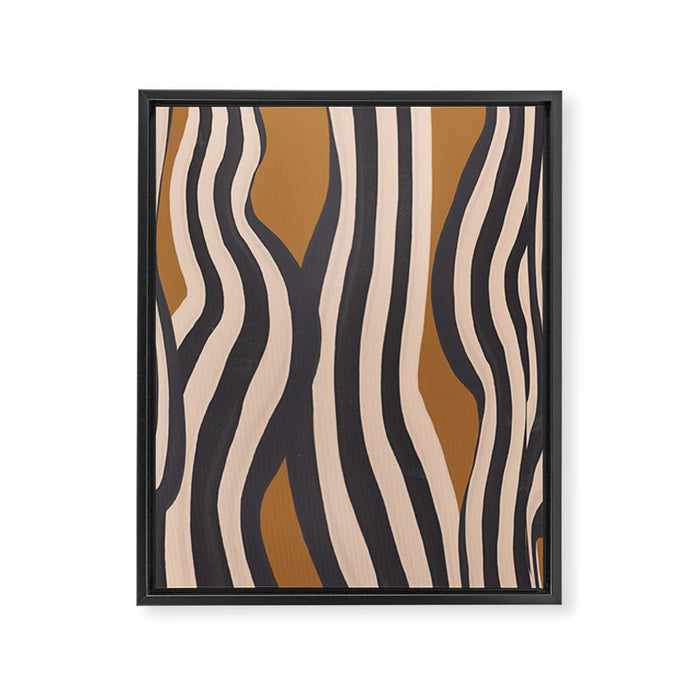 Abstract Lines 2 Framed Canvas Print Gallery Image 1