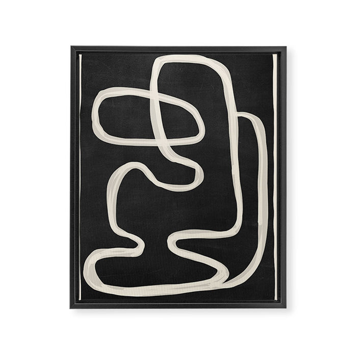 Abstract Lines 24 Framed Canvas Print Gallery Image 1