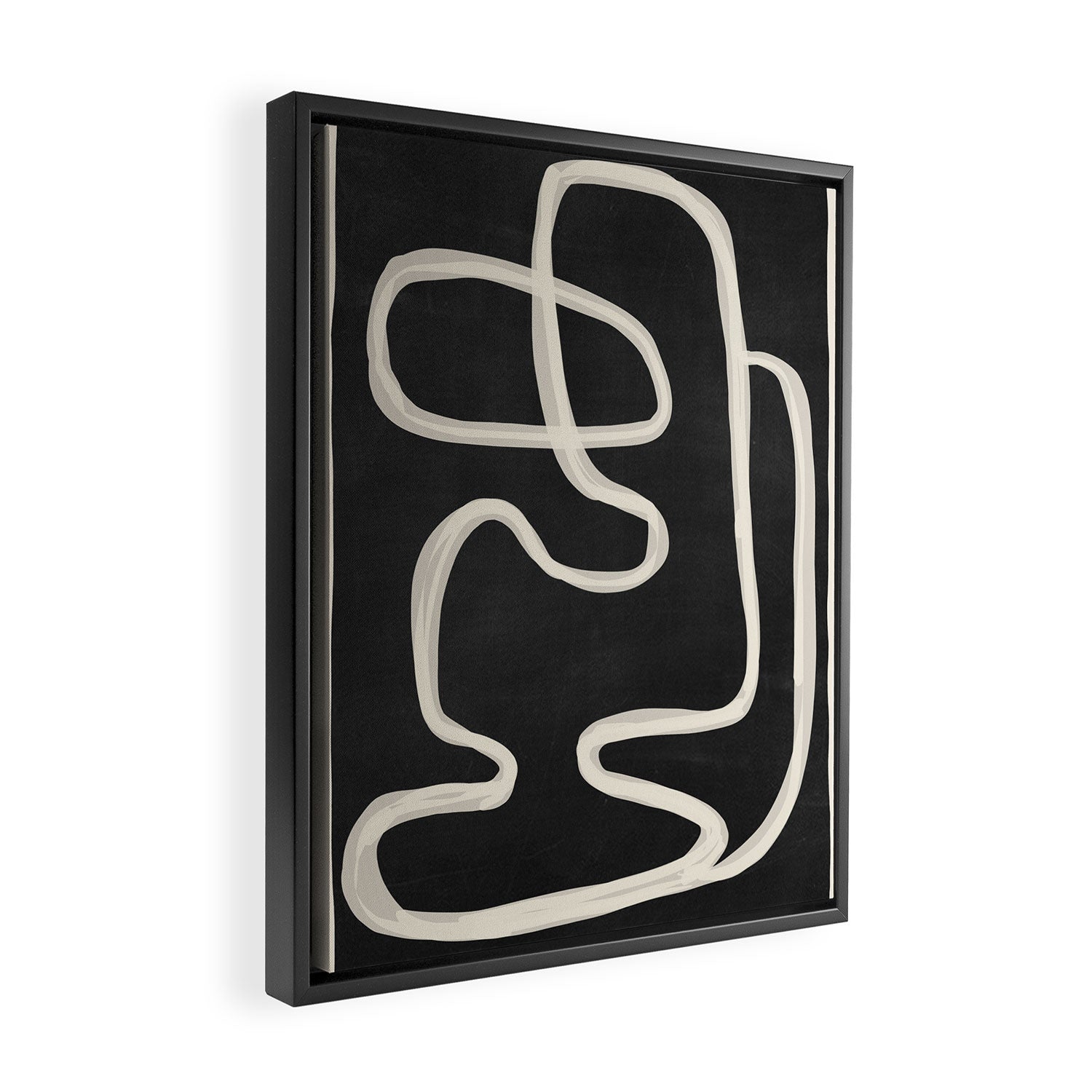 Abstract Lines 24 Framed Canvas Print Gallery Image 2