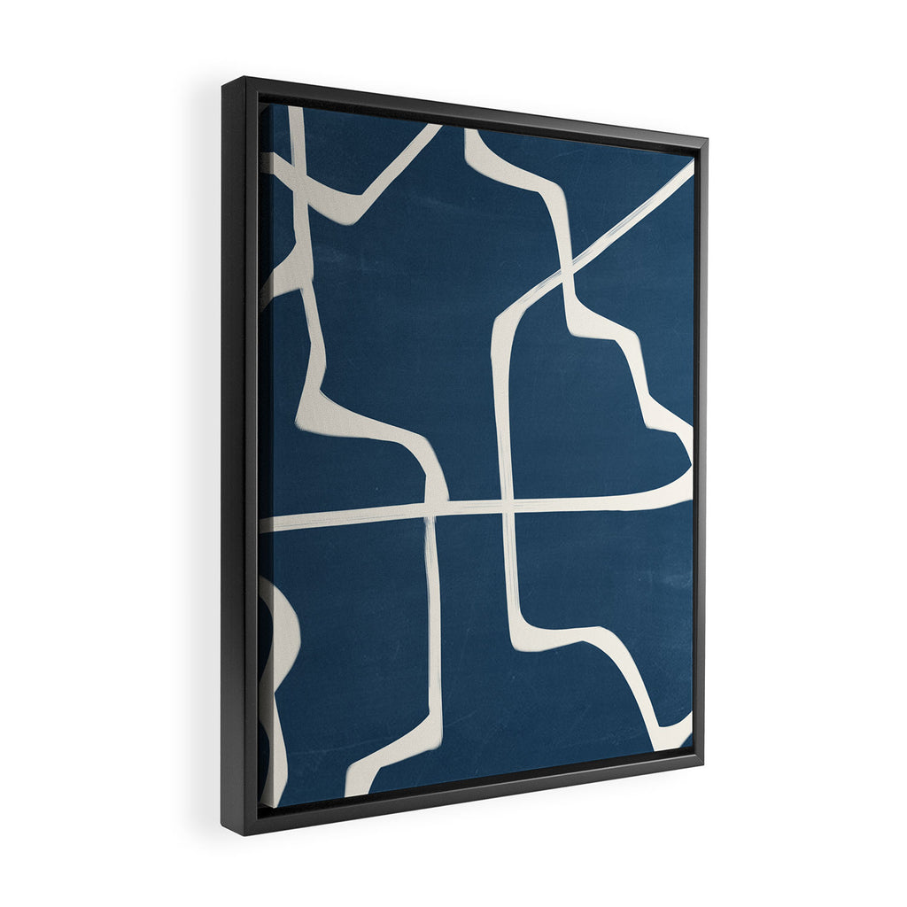Abstract Lines 3 Framed Canvas Print Gallery Image 2