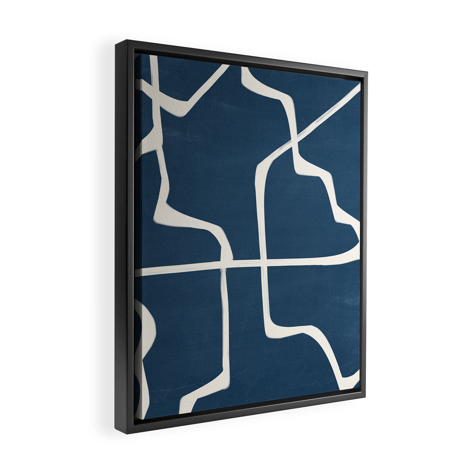 Abstract Lines 3 Framed Canvas Print Gallery Image 2