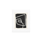 abstract minimal 57 Black & White Art Print Gallery Image 1