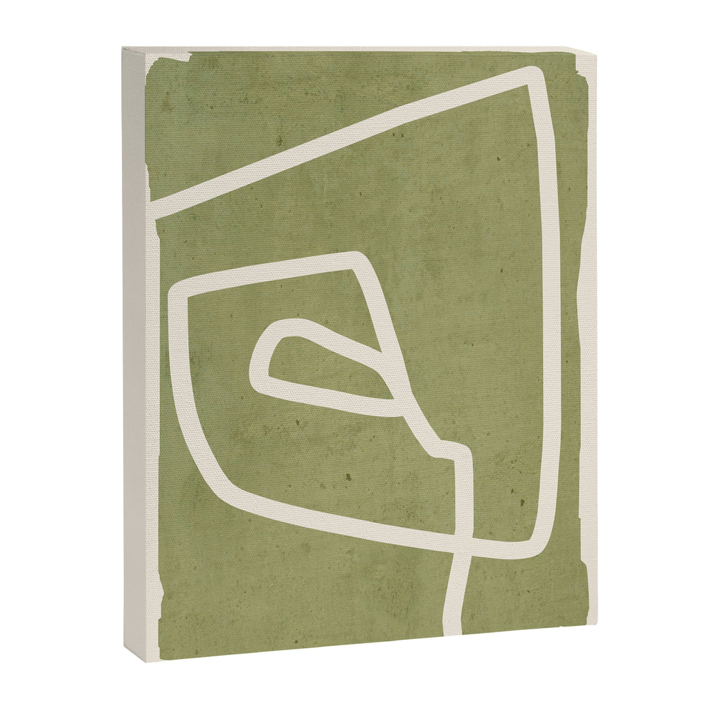 abstract minimal 57 Green Canvas Print Gallery Image 6