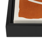 abstract minimal 57 Terracota Framed Canvas Print Gallery Image 3