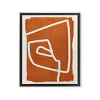 abstract minimal 57 Terracota Framed Canvas Print Gallery Image 6