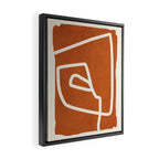 abstract minimal 57 Terracota Framed Canvas Print Gallery Image 2