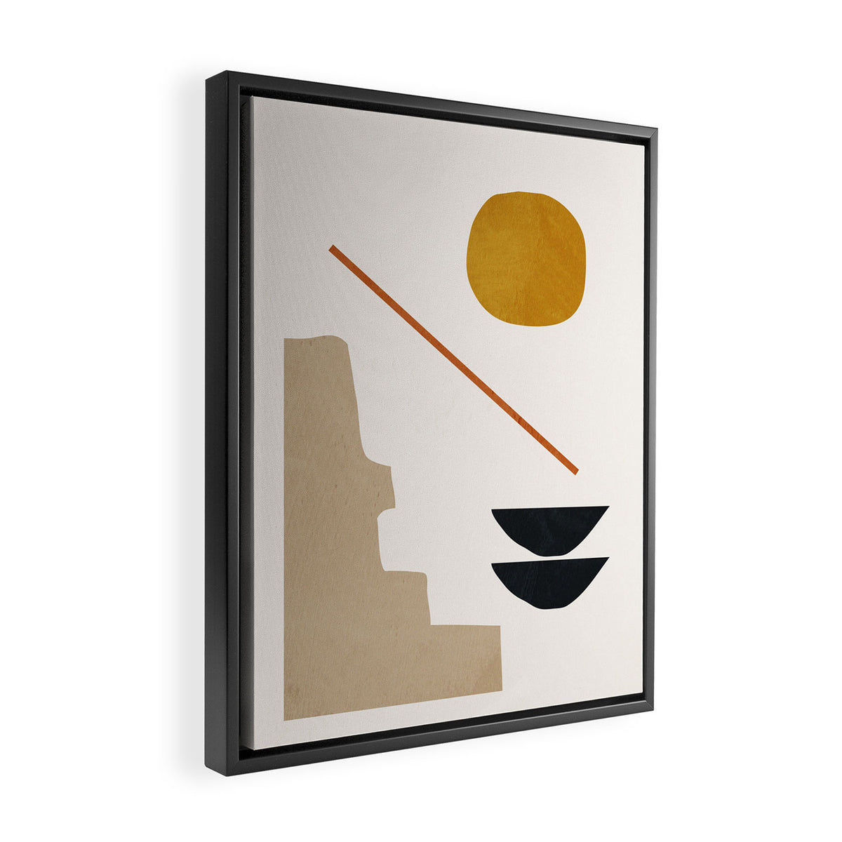 abstract minimal 6 Framed Canvas Print Gallery Image 2
