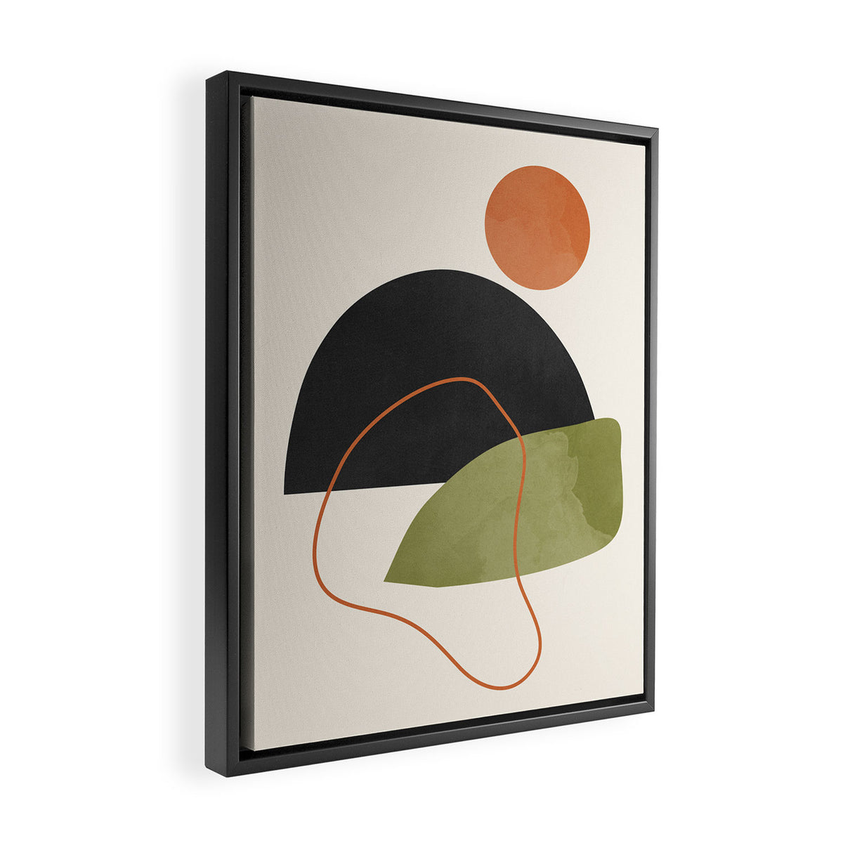 abstract minimal 64 Framed Canvas Print Gallery Image 2