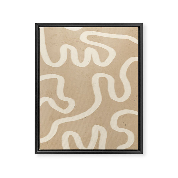Organic Flow Framed Canvas Print Gallery Image 1
