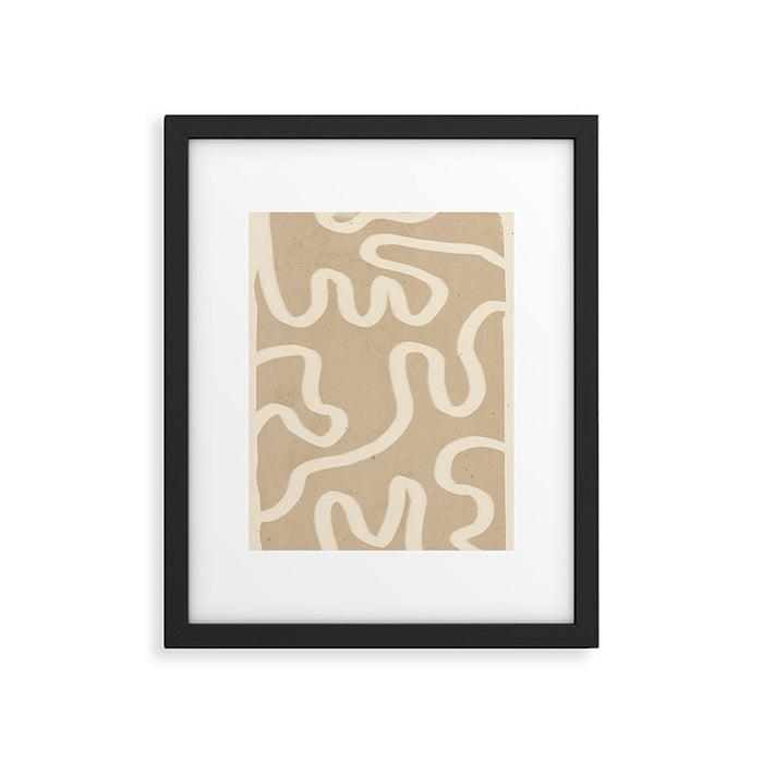Organic Flow Framed Art Print Gallery Image 1
