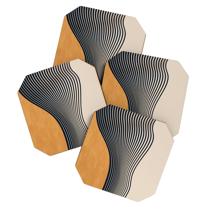 abstract minimal 75 Coaster Gallery Image 1