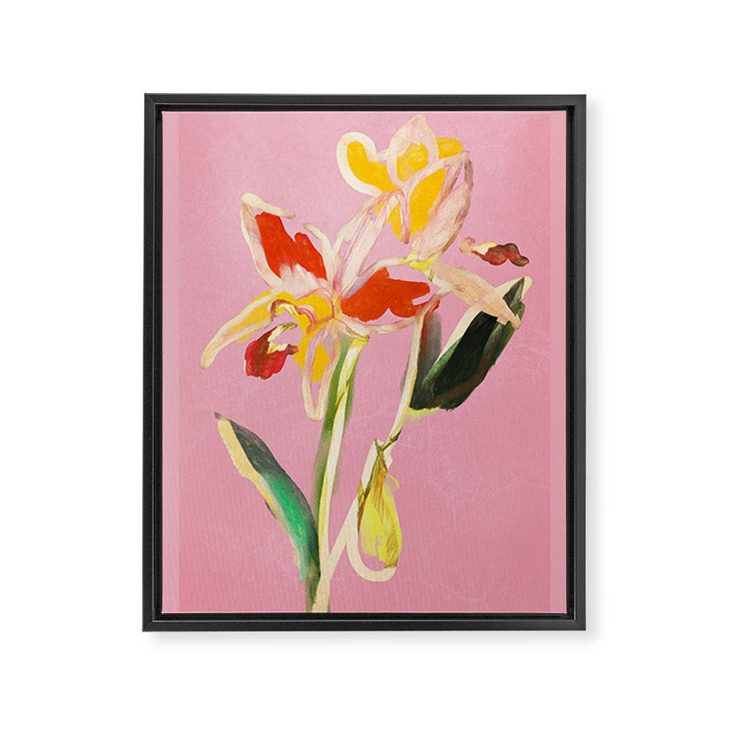 Abstract Minimal Flowers 11 Framed Canvas Print Gallery Image 6