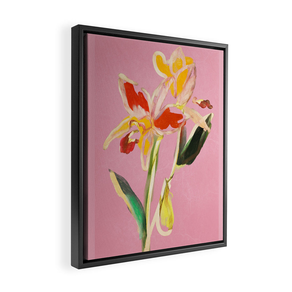 Abstract Minimal Flowers 11 Framed Canvas Print Gallery Image 2