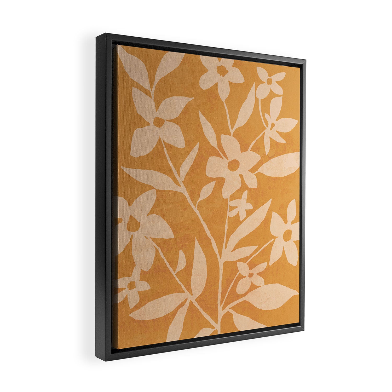 Abstract Minimal Flowers 14 Framed Canvas Print Gallery Image 2