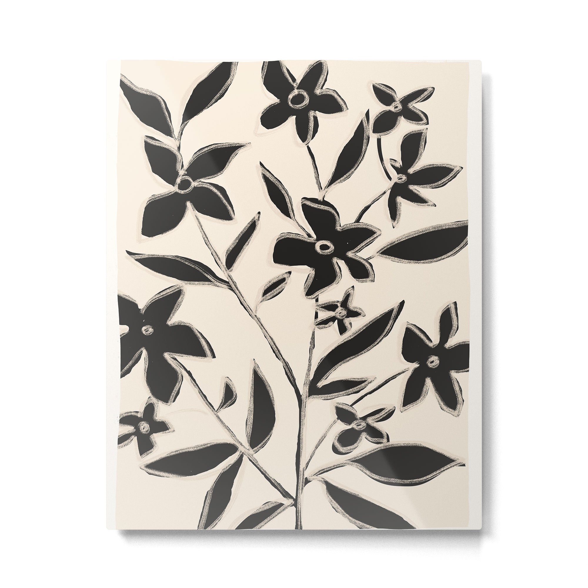 Abstract Minimal Flowers 16 Metal Print Gallery Image 4