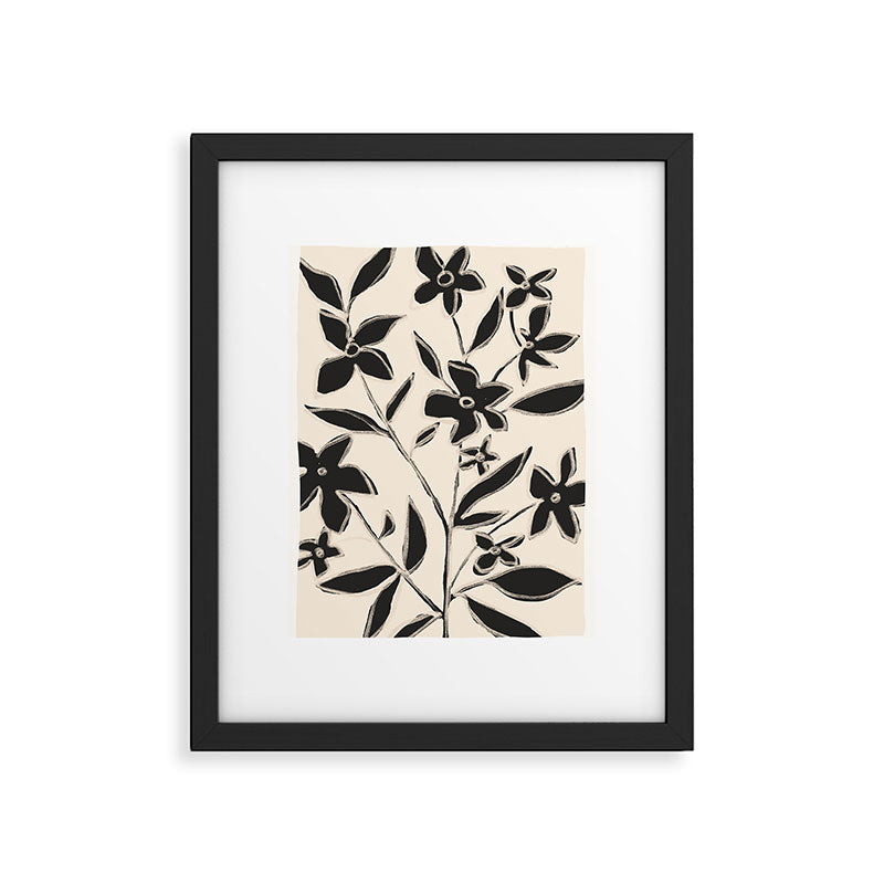 Abstract Minimal Flowers 16 Framed Art Print Gallery Image 5