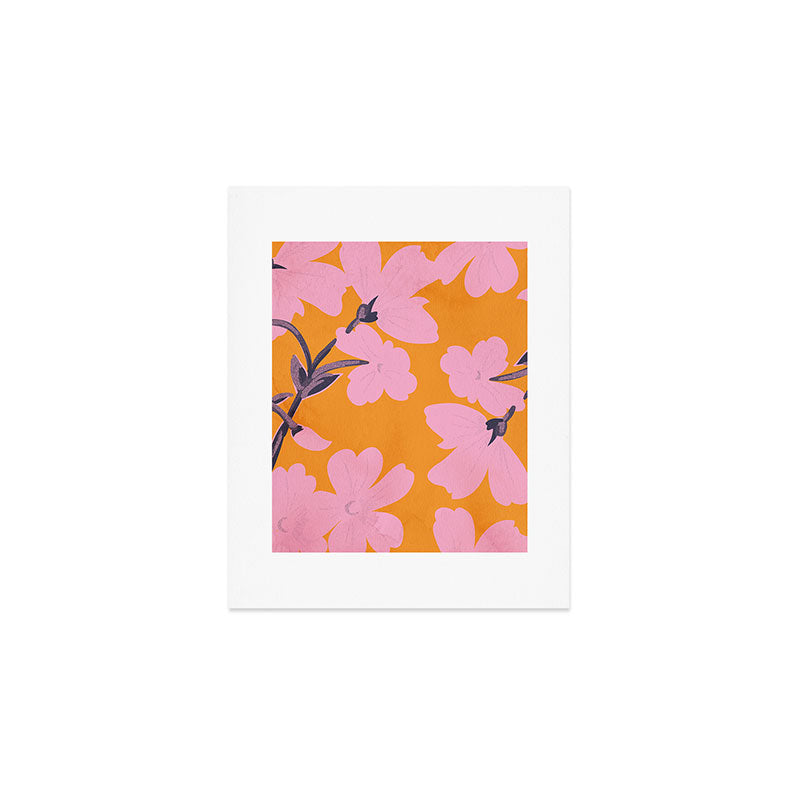 Abstract Minimal Flowers 18 Art Print Gallery Image 1