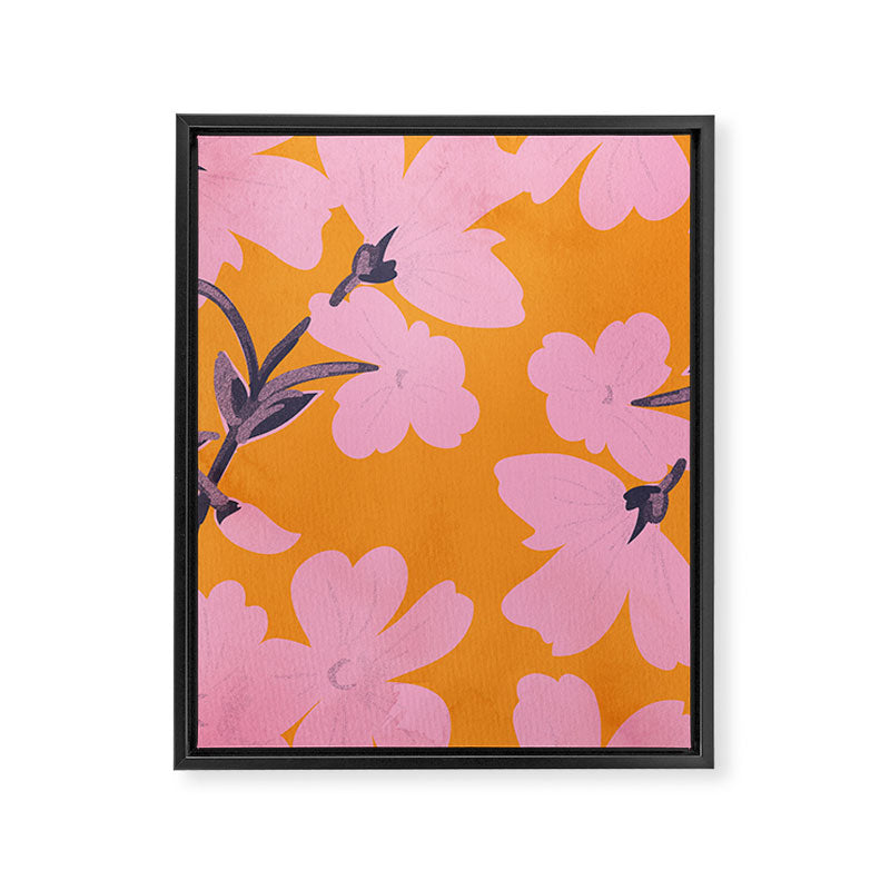 Abstract Minimal Flowers 18 Framed Canvas Print Gallery Image 6