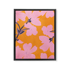 Abstract Minimal Flowers 18 Framed Canvas Print Gallery Image 6
