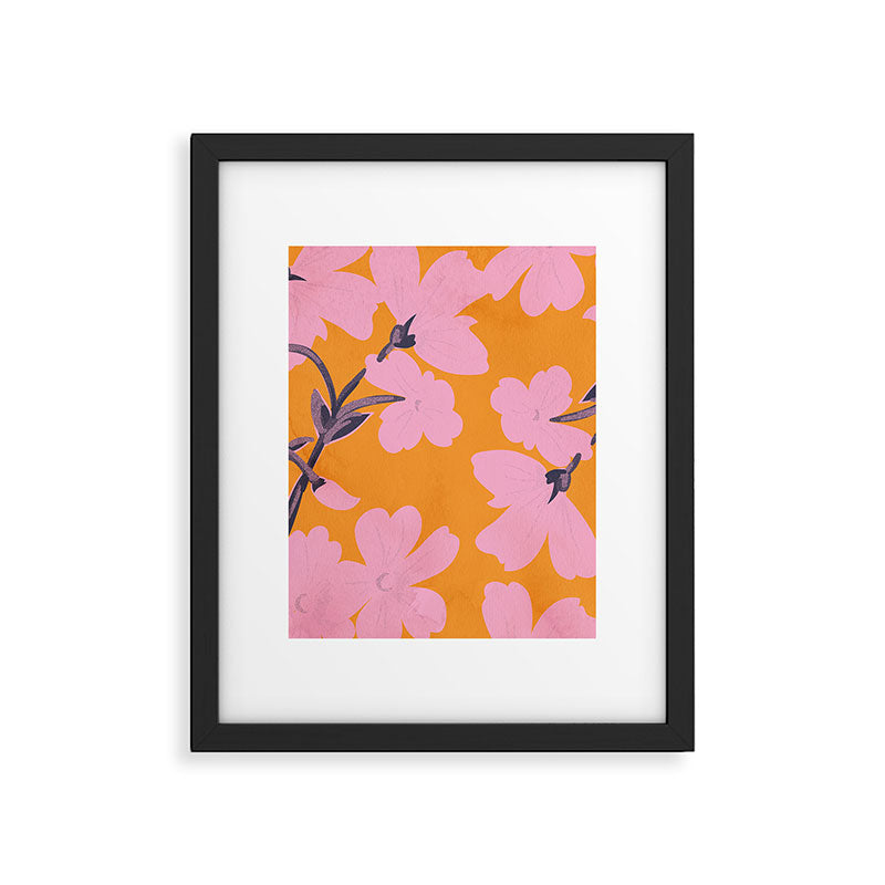 Abstract Minimal Flowers 18 Framed Art Print Gallery Image 4