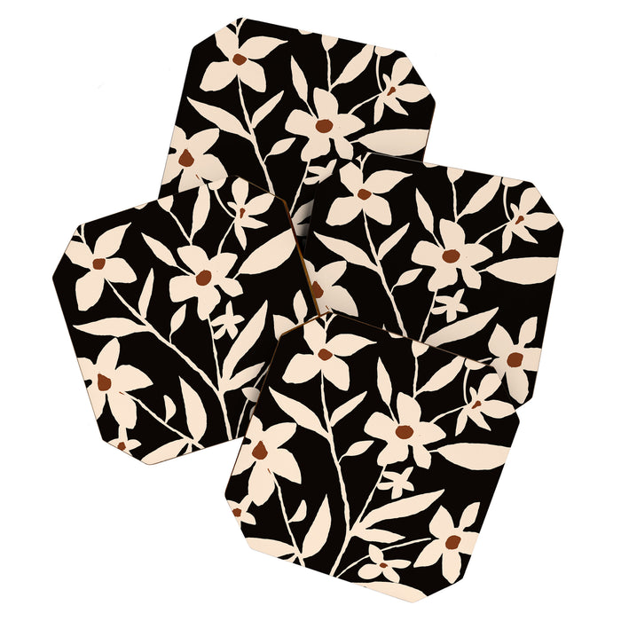 Abstract Minimal Flowers 29 Coaster Gallery Image 1