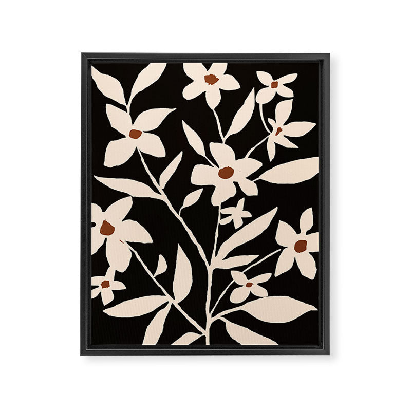 Abstract Minimal Flowers 29 Framed Canvas Print Gallery Image 6