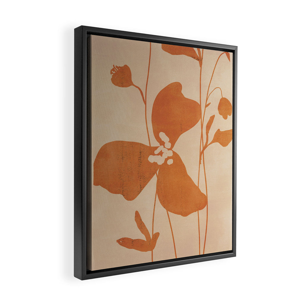 Abstract Minimal Flowers 3 Framed Canvas Print Gallery Image 2