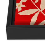 Abstract Minimal Flowers 30 Framed Canvas Print Gallery Image 3