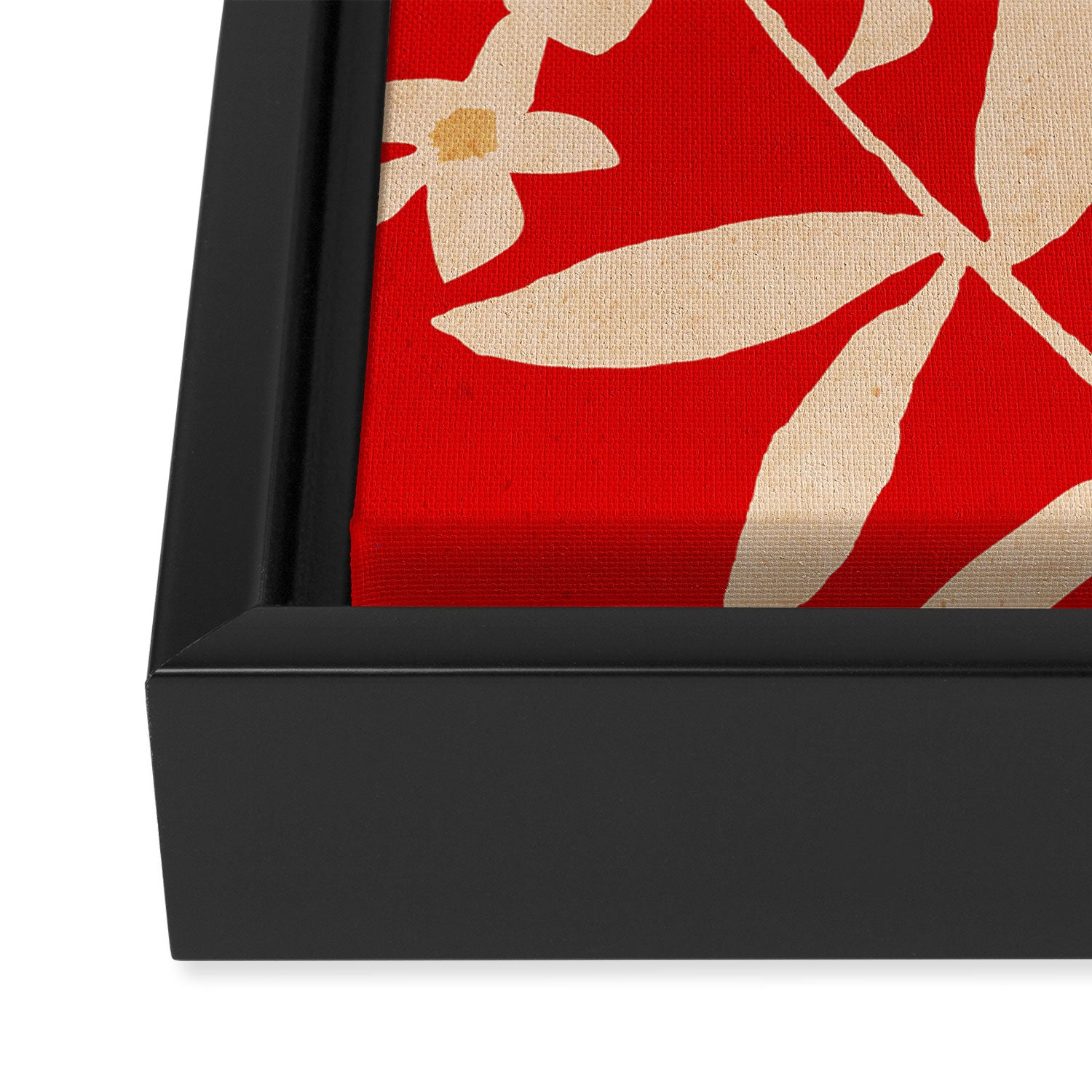 Abstract Minimal Flowers 30 Framed Canvas Print Gallery Image 3