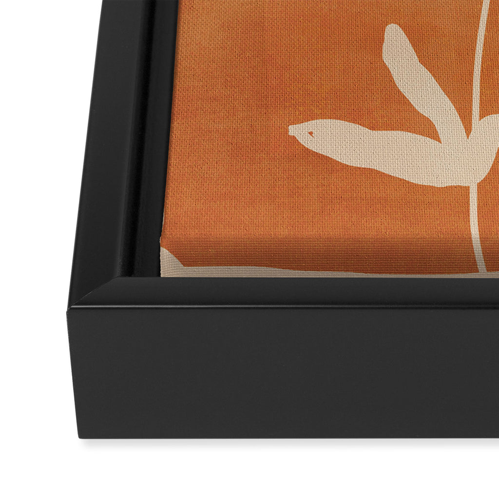 Abstract Minimal Flowers 4 Framed Canvas Print Gallery Image 3