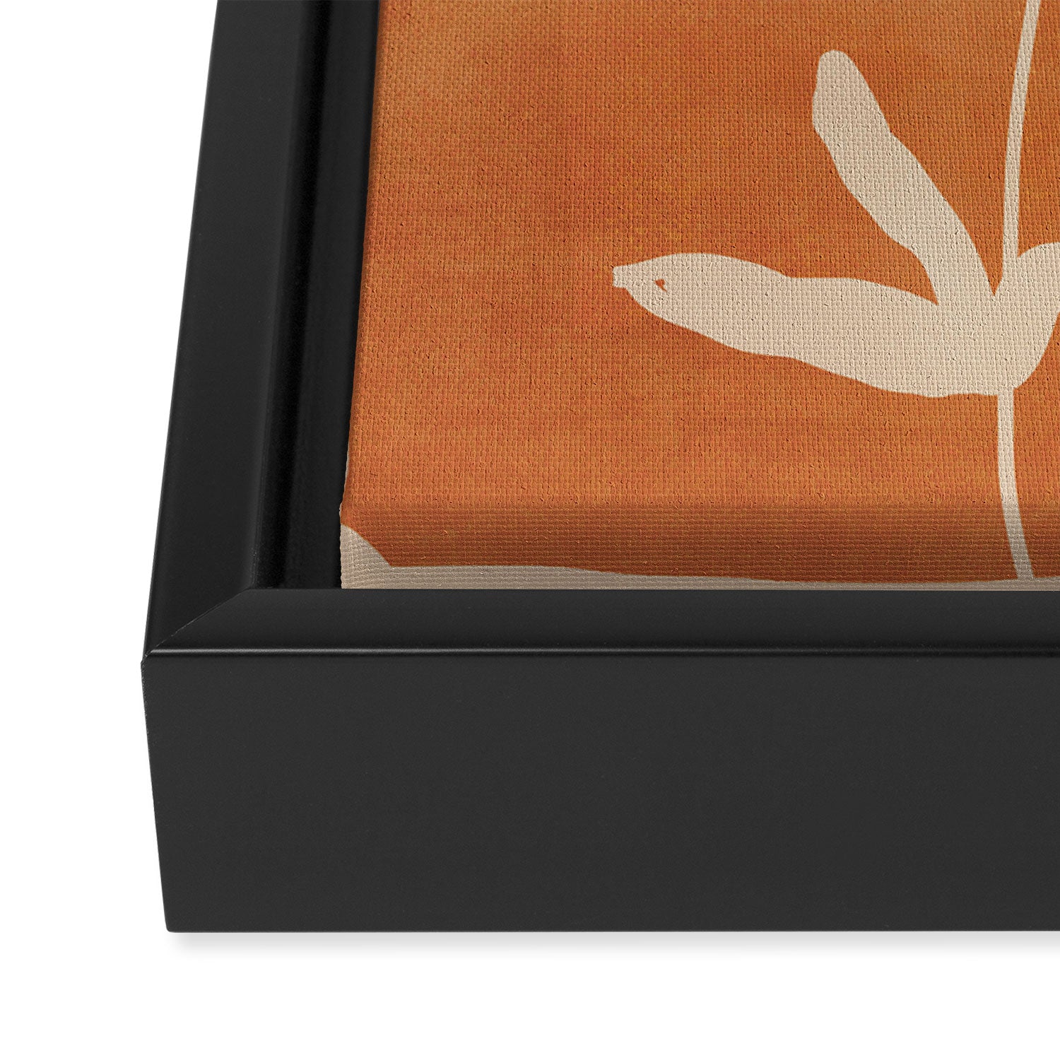 Abstract Minimal Flowers 4 Framed Canvas Print Gallery Image 3