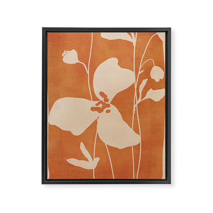 Abstract Minimal Flowers 4 Framed Canvas Print Gallery Image 1