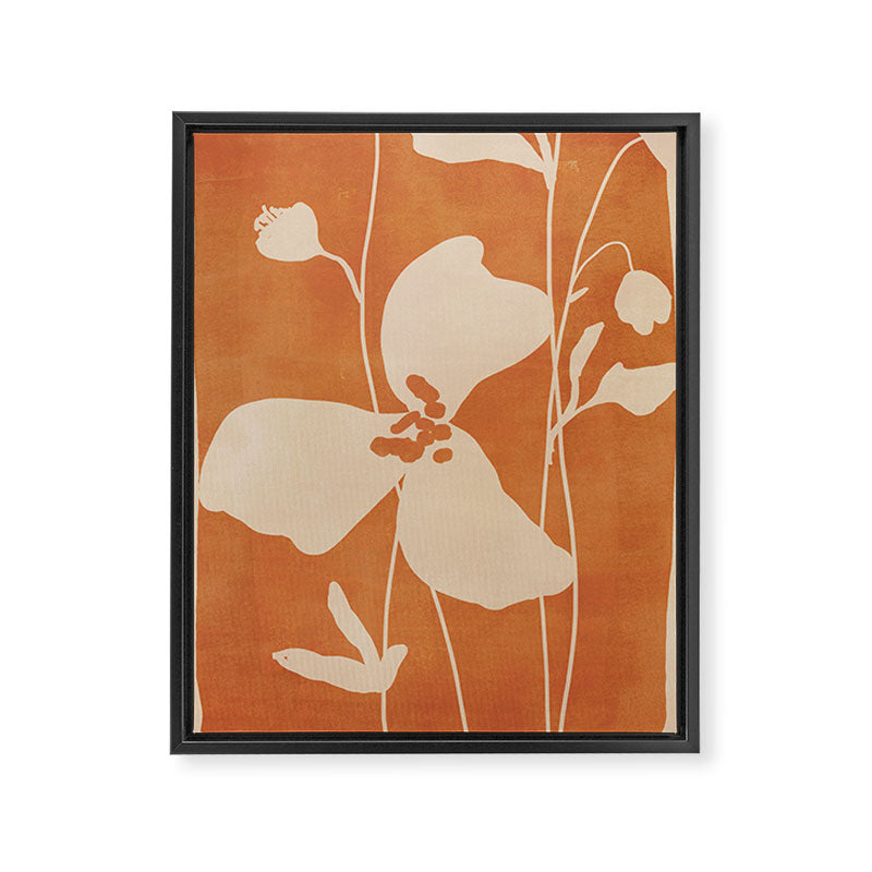 Abstract Minimal Flowers 4 Framed Canvas Print Gallery Image 6