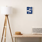 Abstract Minimal Flowers 4/Blue Canvas Print Gallery Image 2