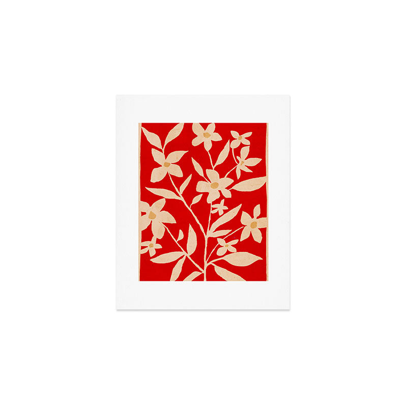 Abstract Minimal Flowers 7 Art Print Gallery Image 1