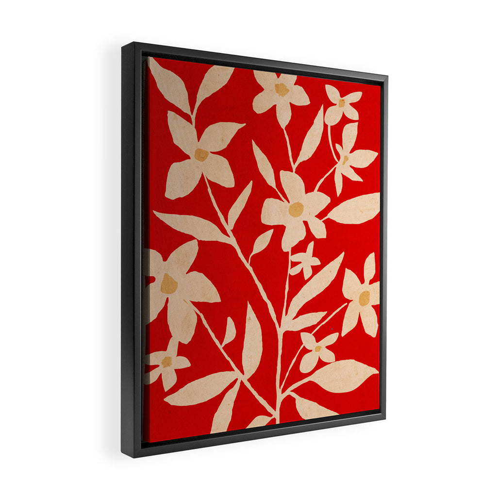 Abstract Minimal Flowers 7 Framed Canvas Print Gallery Image 2