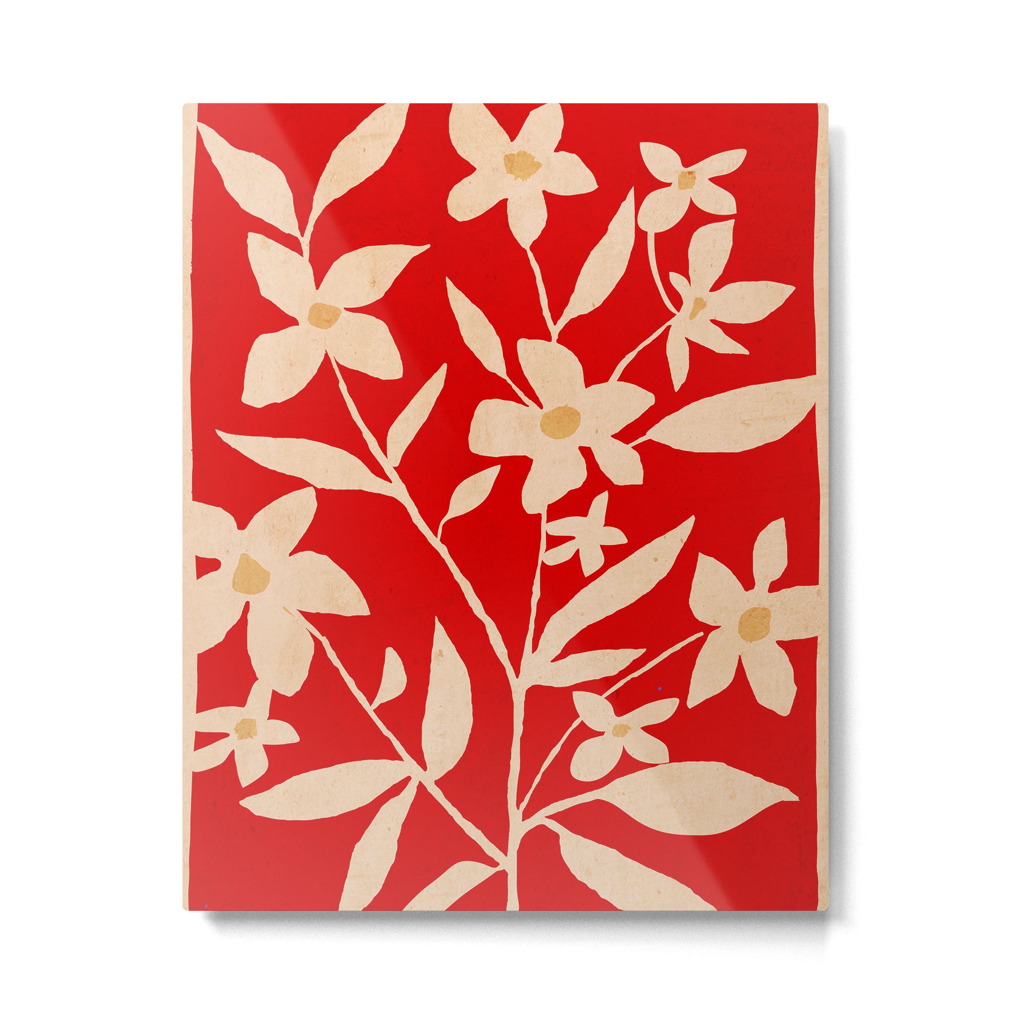Abstract Minimal Flowers 7 Metal Print Gallery Image 4