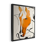 Abstract Minimal Horse 2 Framed Canvas Print Gallery Image 2