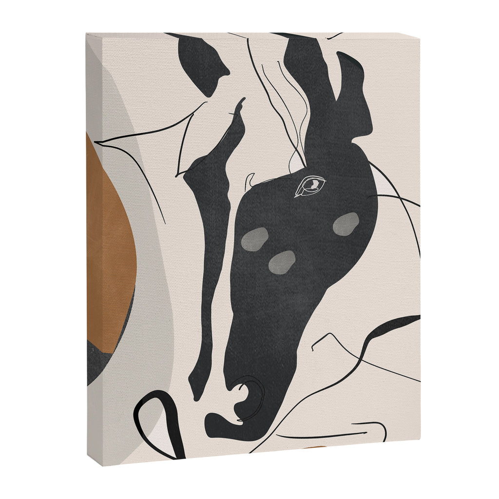 Abstract Minimal Horse 3 Canvas Print Gallery Image 6