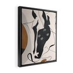 Abstract Minimal Horse 3 Framed Canvas Print Gallery Image 2