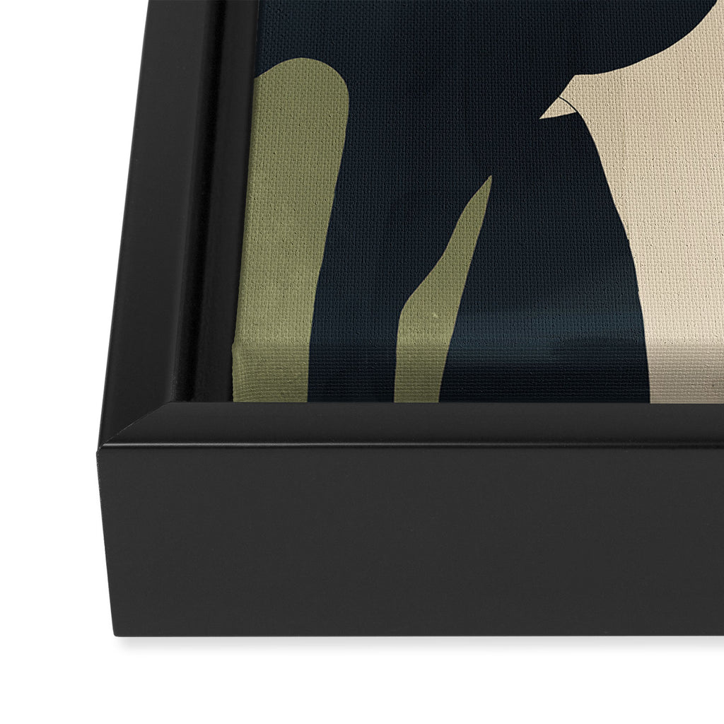 Abstract Minimal Horse 4 Framed Canvas Print Gallery Image 3