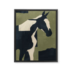 Abstract Minimal Horse 4 Framed Canvas Print Gallery Image 8