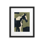 Abstract Minimal Horse 4 Framed Art Print Gallery Image 6