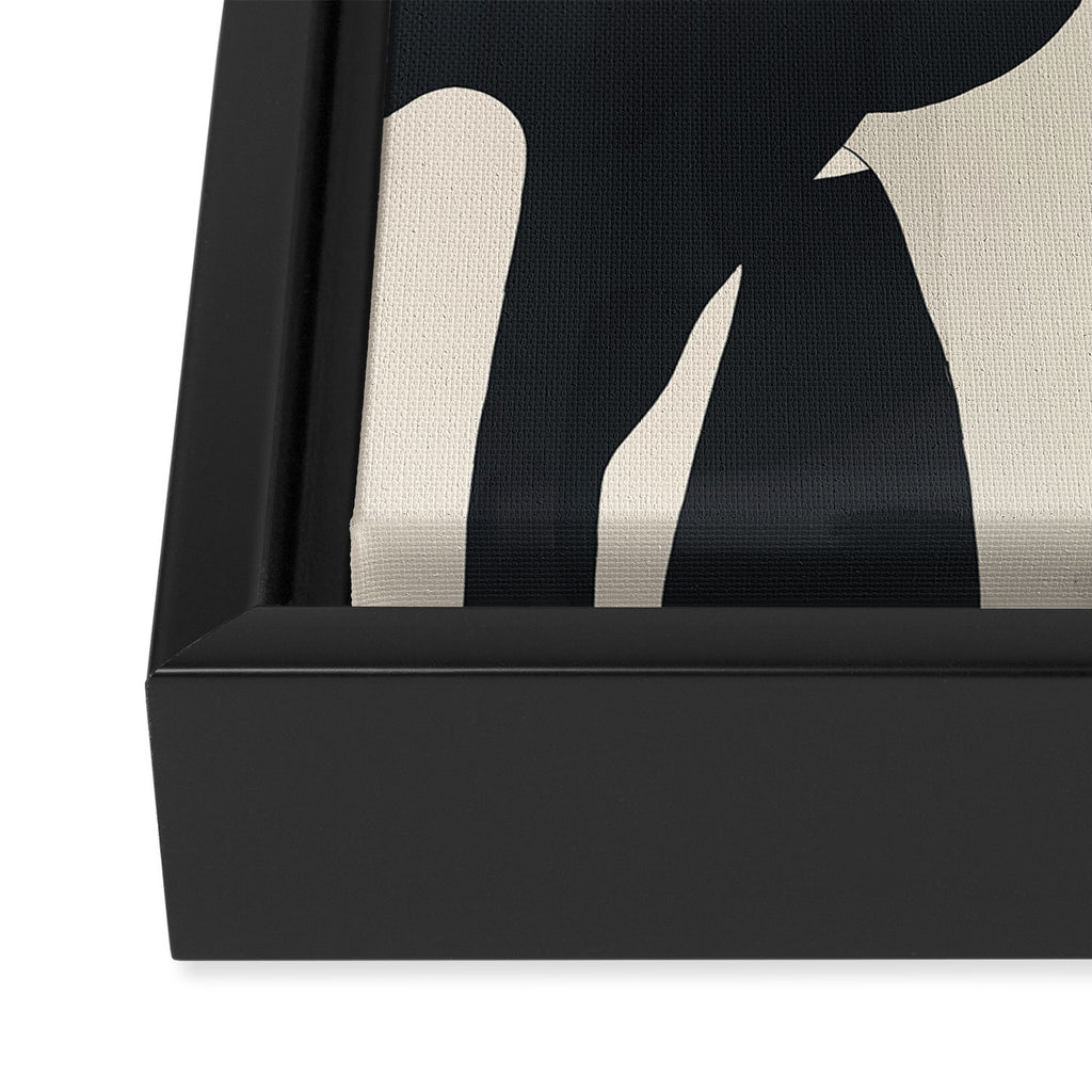 Abstract Minimal Horse 5 Framed Canvas Print Gallery Image 3