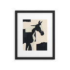 Abstract Minimal Horse 5 Framed Art Print Gallery Image 5