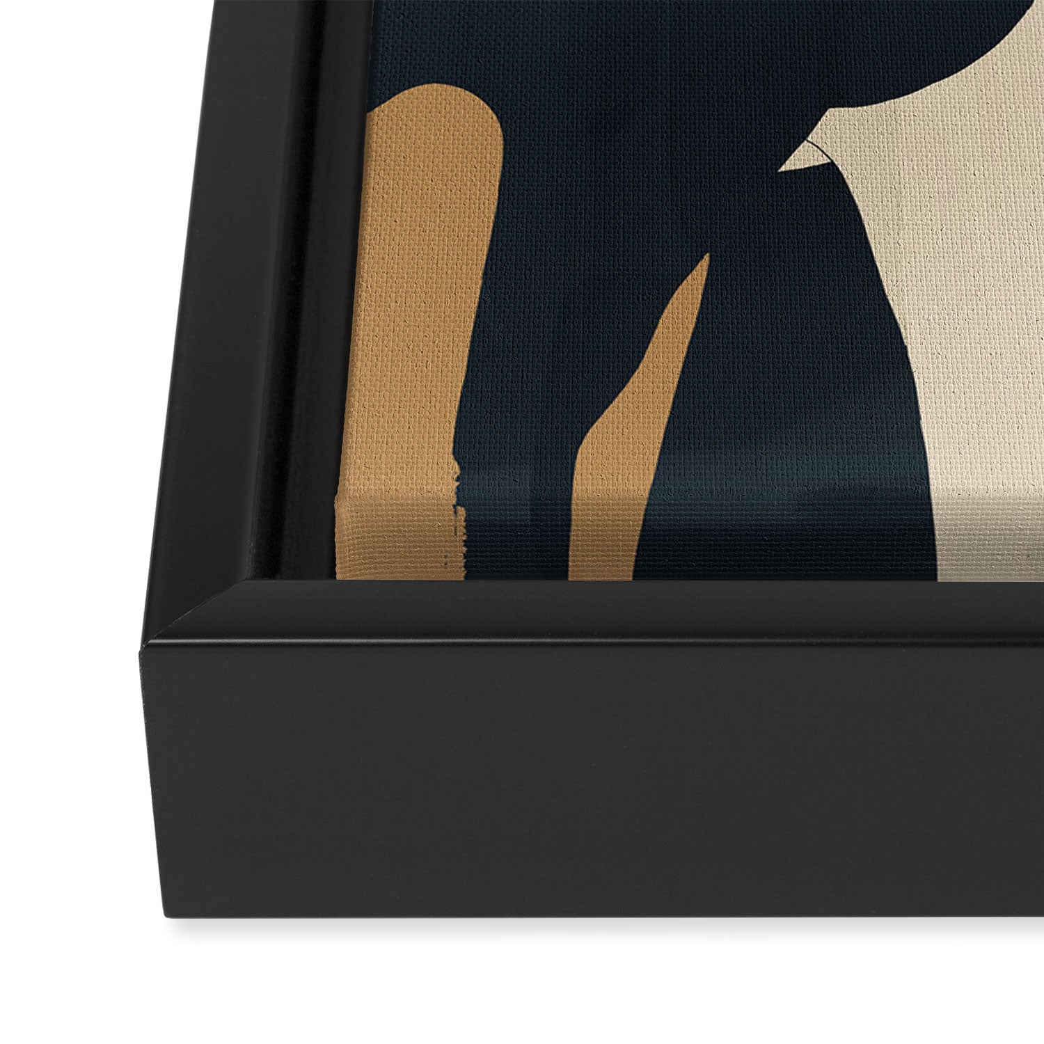 Abstract Minimal Horse 6 Framed Canvas Print Gallery Image 3