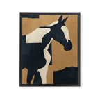 Abstract Minimal Horse 6 Framed Canvas Print Gallery Image 6